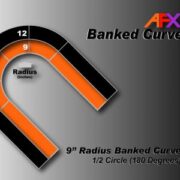 Banked Curve Track 9″ 1/2R **1/64 - AFX - Image 2